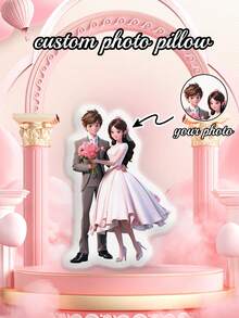 Customizable Mini Doll Pillow - Personalized Girlfriend Theme Pillow, Suitable For Valentine's Day, Christmas, Halloween And Other Holidays - Unique Gift For Couples, Teenagers And Adults 14+ Years Old ,Indoor Space Aesthetics - Upload Pictures to Customize Pillows - View 8