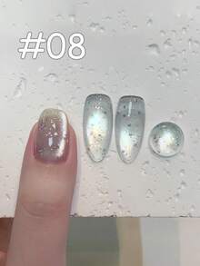 10毫升夏季气泡水猫眼凝胶指甲油 2026夏季流行超闪粉色黄色蓝色玻璃珠美甲沙龙夏季氛围美甲艺术美甲用品夏季美甲粉色美甲蓝色美甲 - 彩色 - 查看 14