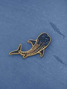1/2PCS New Style Fashion Cute Dolphin Whale Brooch Suit Personalized Alloy Pin Popular Bag Accessories - Multicolor - View 4