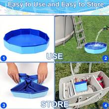 Foldable Portable Foot Bath Tub, Made Of Durable PVC Material, Collapsible For Easy Storage And Carrying, Suitable For Home And Outdoor Use, Can Be Placed At Swimming Pool Entrance - A - View 5