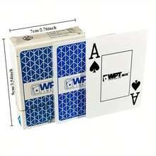 高品质防水PVC扑克牌 - 耐用且柔韧的德州扑克牌套装，适合休闲游戏和聚会 - 彩色 - 查看 4