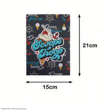 1pc Netflix Stranger Things Notebook Set, Cartoon Character Stationery, Learning Diary, Writing Journal, Office & Study Supplies, Fan Gift - 1 Pc - View 3