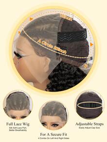 Tóc giả bện ren phía trước 13*6HD, chịu nhiệt, kiểu tóc mùa hè độc đáo làm thủ công, kiểu tóc nữ thần được ưa chuộng. - màu đen - Xem 10