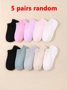 30/15 Pairs Kids Short Socks: Candy Colors, Lace Bows, Heart Patterns, Stripes, Soft & Comfortable, Casual Versatile, Student Short Socks - Suitable For Daily Wear, Random Color Assortment - Multicolor - View 36