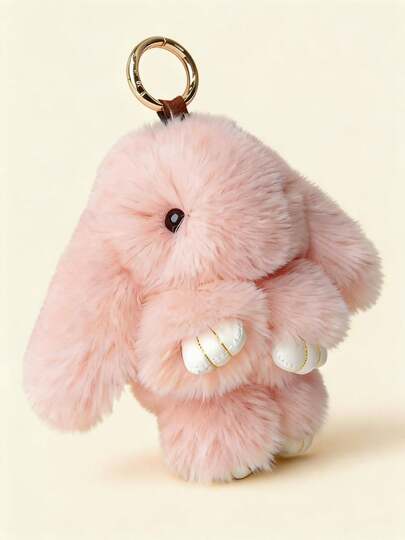 POKOJA LAND Cute, Soft, White, Pink, Black And Red Rabbit, Compact, Is The Perfect Choice For School Bag Decoration, Backpack Decoration And Key Decoration, Birthday Gifts, All Kinds Of Holiday Gifts,Plushie,Plush,Birthday Gifts,Stitch,Cute Stuff,Toys,Plush