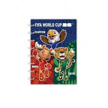 FIFA 1件装足球世界杯枫叶图案，Zayu品牌，Clutch吉祥物翻盖A7迷你线圈笔记本，口袋记事本，学习必备，返校用品，3D镂空设计，线圈记事本，日记本 - 多色 - 查看 9