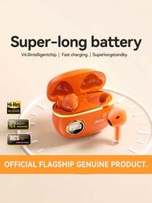 Acer 宏碁 OHR544 无线蓝牙耳机，立体声低音，降噪麦克风，低延迟游戏模式，杜比音效，触控操作，轻巧便携，超长续航，兼容智能手机/平板电脑/笔记本电脑，配备充电盒。推荐作为圣诞节/情人节礼物。 - 查看 3