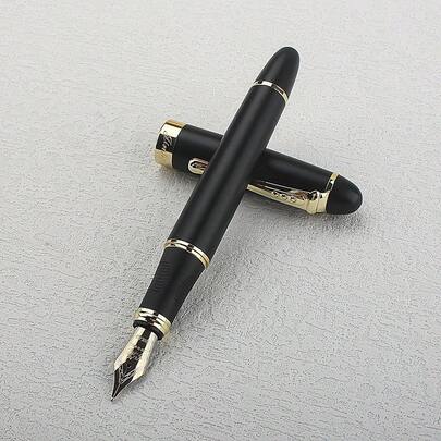Bút máy Jinhao 450 cao cấp, màu đỏ vân đá cẩm thạch, ngòi mạ vàng iridium, bút ký doanh nhân, thích hợp làm quà tặng cho văn phòng, trường học.