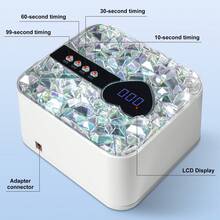 LIMEGIRL Sparkling Rhinestones UV LED Nail Lamp With 4 Timers & LCD Display, Professional Gel Nail Dryer For Salon & Home Use, Removable Base Manicure Light, Ideal Gift For Women & Girls - View 4