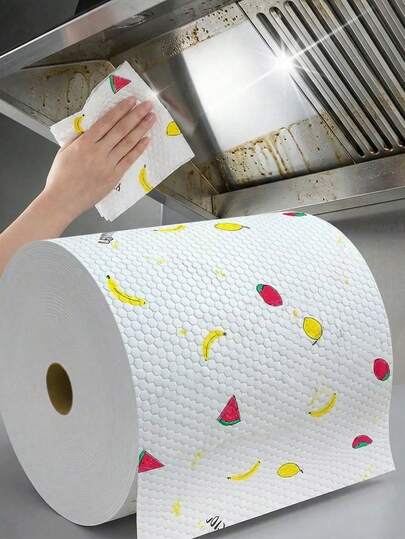 90% weniger Wischen, 800 Blatt/Rolle Super saugfähige Küchenrolle, multifunktionales weiches hochsaugfähiges Geschirrtuch, Schwamm, Magisches Glasreinigungstuch, wiederverwendbare waschbare Küchenrolle, geeignet für Kochen, Backen, Auto, Bad, Haushaltsreinigung