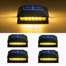 AIICRGB 12/8/6/4/2pack Solar Post Cap Light, Solar Fence, Black Deck Post Cap Light For Garden/Patio/Porch, Outdoor Column Light Solar Deck Light Suitable For 3.5x3.5 4x4 4.5x4.5 5x5 Garden Decoration (Warm Light) - Đen - Xem 14