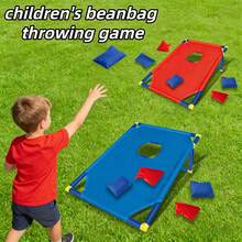 Kids Portable Beanbag Toss Game Set, Includes 1 Foldable Toss Board And 6 Beanbags, Outdoor Lawn Beach Camping Throwing Game, Family Interactive Multi-Player Leisure Toy, Suitable For Birthday Party Gifts For Boys And Girls 3+ Years Old (Accessory Colors Random) - Multicolor - View 4