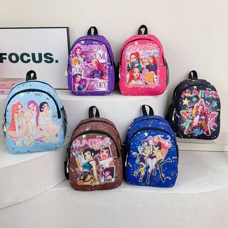 Witch Hunter Cartoon Backpack, Cute Style For Men And Women, New Arrival - Multicolor - View 1