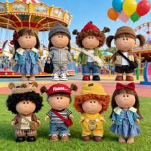 1个全新可爱24厘米土豆BJD娃娃，可更换服装，是圣诞节、新年或生日的理想礼物！时尚可爱的收藏级BJD娃娃。（仅含娃娃，不含衣服和鞋子） - 彩色 - 查看 3