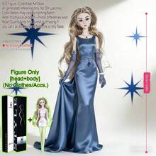 12.6in 1/6 BJD/MJD Supermodel Doll,12-Joint Articulated Multi-Poseable Figurine,Ball-Jointed Collectible,Realistic Skin,Fluffy Hair,Desktop Decoration,Collection Souvenir,No Clothing - DollOnlyNoAttire - View 12