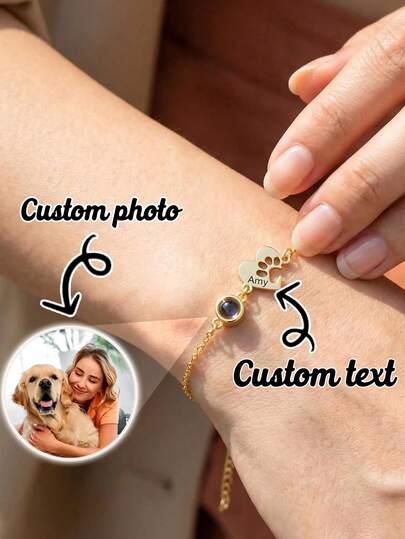 Vòng tay hình trái tim khắc tên cá nhân hóa, vòng tay kỷ niệm ảnh, vòng tay dành cho mẹ, quà tặng sinh nhật, phù hợp để đeo hàng ngày, kiểu dáng đơn giản, cổ điển, quà tặng lễ hội, quà tặng cho người yêu, gia đình, bạn thân, trang sức ý nghĩa đặc biệt, trang sức cưới.
