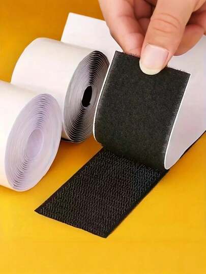 2 cuộn khóa dán nylon dày – bản rộng 1,97 inch | Lớp keo dính chắc chắn | Dây buộc chống trượt, thiết kế hai tông màu: đen và trắng, bám chắc vào đồ nội thất, tường và thảm | Bền và dễ tháo gỡ – Lý tưởng cho đệm ghế sofa, nội thất ô tô và tất cả các loại thảm gia đình.