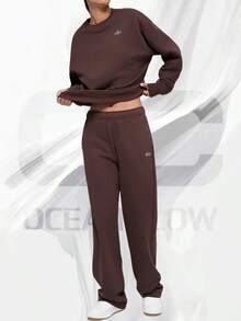 Accolade Straight Leg Sweatpant - Brownstone - View 3
