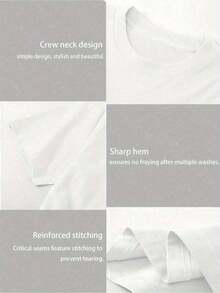 2026 Women' Nurse Letter Print Theme T-Shirt - Nursing Top With Heart Pattern, Bowknot And Stethoscope Design - - 白色 - 查看 6