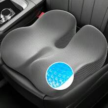 Gel Seat Cushion For Office Chair And Car Seat With Ergonomic Zoning Memory Foam Chair Cushion For Sciatica Lower Back Tailbone Pain Relief And Intimate Ventilation Non-Slip Airy Cover - Grey - View 8