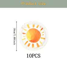 Bộ đồ dùng ăn uống dùng một lần Gold Sun, đĩa tiệc 7/9 inch, đĩa giấy, cốc, khăn ăn dùng một lần, thích hợp cho các dịp lễ, đám cưới, lễ đính hôn, sinh nhật, tiệc tùng, lễ kỷ niệm. - Nhiều màu - Xem 7