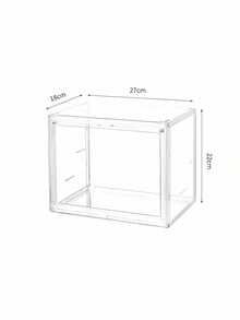 1 pieza Caja de almacenamiento de acrílico transparente multifuncional, Organizador de archivos de escritorio transparente - Caja de almacenamiento de libros y artículos de papelería multifuncional, Contenedores de almacenamiento de plástico - Caja de exhibición a prueba de polvo, Adecuada para escritorio de oficina, estudio en casa, almacenamiento de útiles escolares - Bandeja de papel modular - Organizador de espacio de trabajo - Estante de exhibición de libros - Esencial de oficina - Organizador de escritorio minimalista, Esencial para el regreso a clases - Multicolor - Ver 11