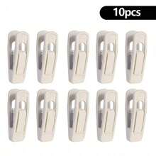 20pcs Beige Velvet Clips, Suitable For Skirt Hangers, Strong Velvet Clips, Also Suitable For Ivory Velvet Hangers - Multicolor - View 9