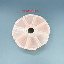 1 hộp đựng bằng nhựa trong suốt, hộp đựng dụng cụ tranh đính đá có 8 ngăn, thích hợp để đựng trang sức, hạt cườm, móc câu cá, vật dụng nhỏ. - Trong sáng - Xem 12