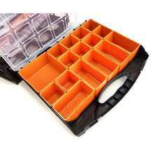 Organiser Set 4 Tray Poly With Removable Inner Compartments - Toolzone KDPTB098 - B - View 6