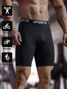 Men's 2 Packs Sports Boxer Briefs Quick Dry Breathable Athletic Running Underwear - Black - View 2