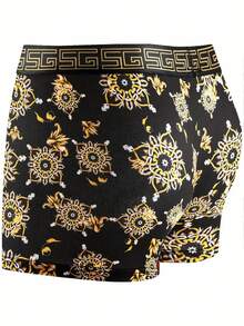 10 Random Styles Of Knitted Fabric With A Weight Of 120g/M ², Men's Flat Corner Underwear, Comfortable, Soft And Breathable Men's Underwear, Men's Shorts - Multicolor - View 5