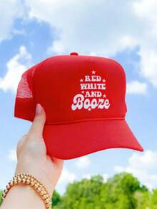 Mũ lưỡi trai lưới điều chỉnh được, có dây rút, thêu chữ "SAVE WATER DRINK MARGS" dành cho nữ, thích hợp cho du lịch mùa xuân/thu, thời trang và đa năng, kiểu dáng Y2K, phù hợp cho cả nam và nữ. - mũ bóng chày - Xem 23