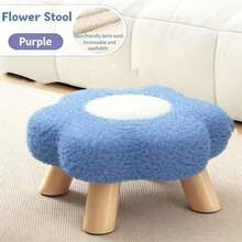 花朵蘑菇凳，家用云朵长凳，可爱沙发凳，适用于客厅、卧室、换鞋处 - 彩色 - 查看 10
