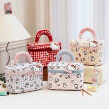 SANRIO （正版授权）三丽鸥系列Hello Kitty全印花化妆包，可爱柔软手提包，适合收纳化妆品 - 查看 4