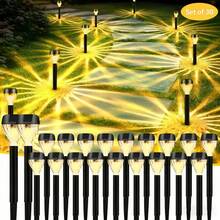 20-Piece Solar Garden Lights, Path Lawn Landscape Ambience Lighting, 40mah,Automatically Illuminated, Christmas New Year Thanksgiving Outdoor Decorative Lights - Warm Light - View 15