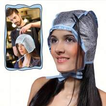 6/8 pièces Set : 6 Bonnets de Mise en Évidence avec 2 Crochets, Bonnets de Mise en Évidence Réutilisables avec des Trous Pré-Percés, Outils de Coloration Capillaire pour Salon et Maison - Multicolore - Voir 1