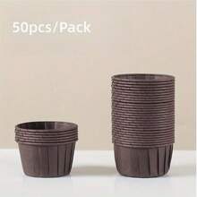 50 chiếc giấy lót bánh cupcake chịu nhiệt, khuôn nướng bánh muffin, giấy lót bánh nhỏ cho bánh muffin và bánh ngọt, thích hợp làm quà tặng Ngày của Cha, Ngày của Mẹ, tựu trường, tiệc sinh nhật. - Nhiều màu - Xem 10