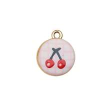 1pc Cherry Series Copper Pendant, Suitable For DIY Jewelry Accessories, Includes Cherry, Heart And Boot Elements, Vintage Style Multi-Purpose Pendant Accessory - Cherry - View 21