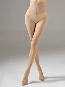 1 đôi quần tất trong suốt, siêu thoải mái, độ dày 20 denier, có khả năng định hình vóc dáng. - Màu be - Xem 2
