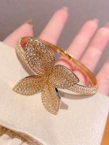 1件时尚奢华星空花朵设计优雅珠宝，送给女朋友的奢华礼物，宴会佳品 - 花朵型 - 查看 5