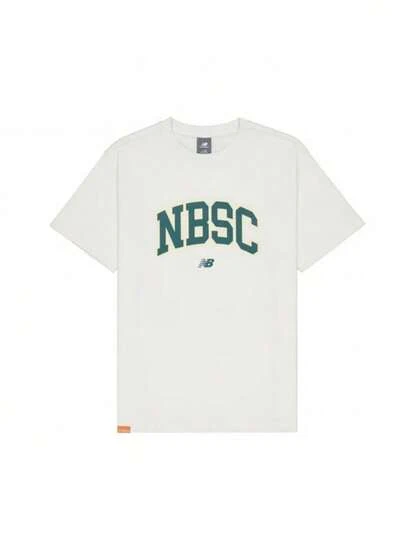 New Balance 男士 2026 春季休闲复古字母印花舒适透气圆领短袖 T 恤 AMT42322CIC