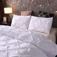 3Pcs White Diamond Lightweight Comforter Sets -AU Double Queen King Bedding Set With Two Pillowcases,Soft & Comfortable With Polyester Filling, Machine Washable, Suitable For Bedroom, Dorm And Hotel Decor, Essential Autumn/Winter Bedroom Accessory,Wedding Items,Valentines Day Home Bed Room Decor,Mothers Day Gift,All Season - trắng - Xem 3