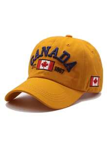 楓葉 CANADA 棒球帽，美式休閒風，中性情侶款，戶外運動，卡車司機帽 - 棒球帽 - 查看 11