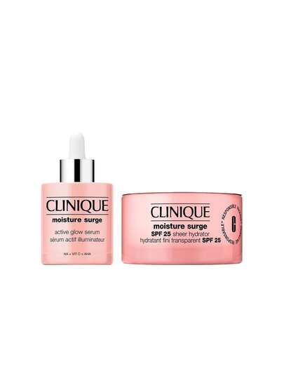 Clinique [Bundle] Moisture Surge Active Glow Serum 50 Ml + SPF 25 Sheer Hydrator 50 Ml