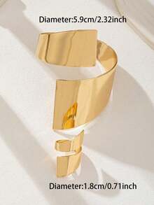 Gold Sun Face Hand Chain Bracelet, Vintage Cuff Bangle With Attached Ring, Gothic Statement Jewelry For Women, Rave, Festival, Gift - Vàng 9 - Xem 3