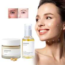 韩国护肤套装 - 去角质保湿，50毫升玻尿酸精华液 + 50毫升豆浆滋养精华液 - 豆 - 查看 10