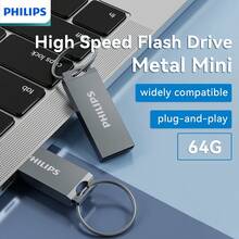 PHILIPS 飞利浦 USB 闪存盘，2.0 稳定传输 USB 闪存盘，采用挂环设计，简洁方便，不易丢失，适用于支持 USB 闪存盘的设备，例如电脑、音响等。 - 查看 8