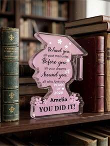 1/3/5 Pcs Of Personalized Special-Shaped Acrylic Decorations, Customizable Text Style, Customized Graduation Season Decorations, 3 Sizes Available, Customized Desktop Decorations, Suitable For Graduation Season, Class Reunions, Class Parties, 1 Cm Thick Acrylic Decoration, Record Important Days - Multicolor - View 11