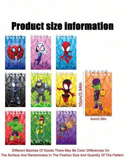 Cuaderno de espiral con tema, diario portátil y elegante para escribir, dibujar, útiles escolares y colección de fans. Entrega aleatoria