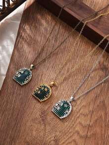 The Hobbit Door Charm Necklace In A Hole In The Ground There Lived A Hobbit Necklace - 金子 - 查看 1